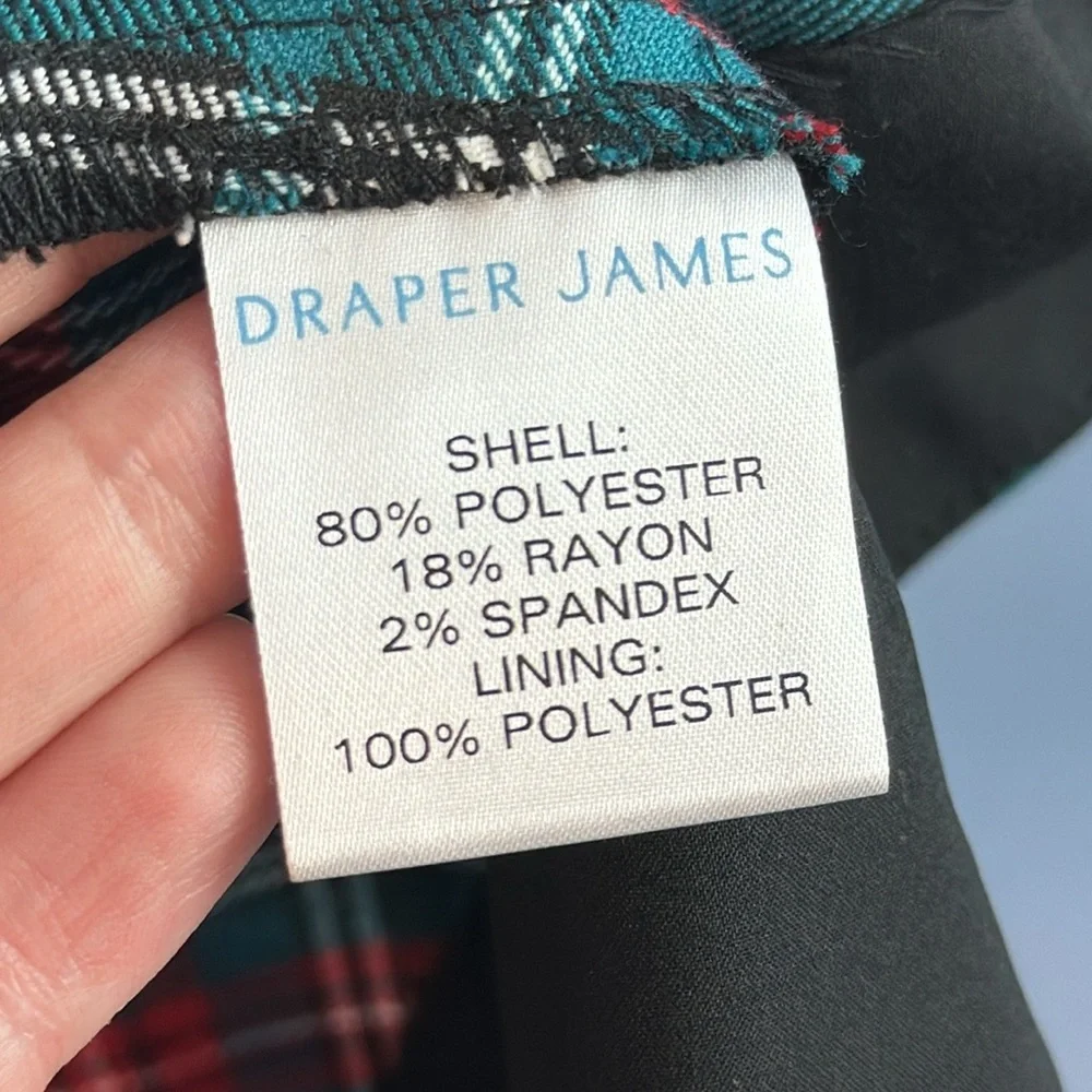 NWT Draper James Georgia Tartan Plaid Love Circle Waist Tree Dress Size 14 - Picture 9 of 16